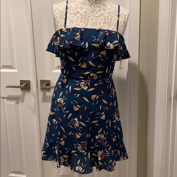 Row A Dresses & Skirts - Row A Blue floral Ruffle dress